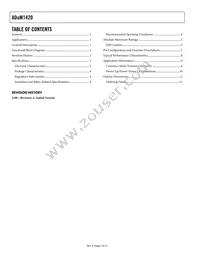 ADUM1420BRWZ-RL Datasheet Page 2