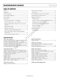ADUM3401CRWZ-RL Datasheet Page 2