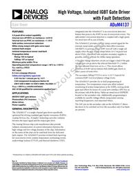 ADUM4137WBRNZ-RL Datasheet Cover