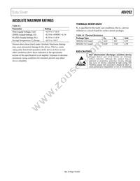 ADV202BBCZRL-150 Datasheet Page 19