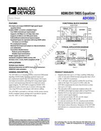 ADV3003ACPZ-R7 Datasheet Cover