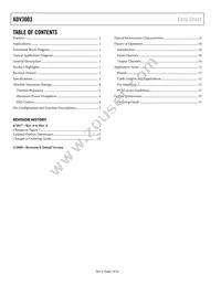 ADV3003ACPZ-R7 Datasheet Page 2