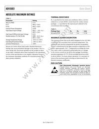 ADV3003ACPZ-R7 Datasheet Page 4