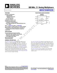 ADV3220ACPZ-R7 Datasheet Cover