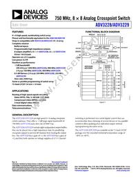 ADV3228ACPZ Datasheet Cover