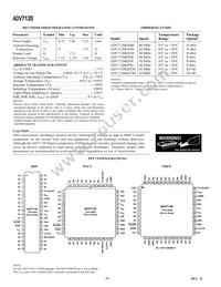 ADV7120KPZ30 Datasheet Page 4