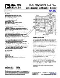 ADV7802BSTZ-150 Datasheet Cover
