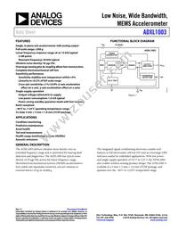 ADXL1003BCPZ-RL7 Datasheet Cover