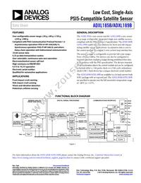 ADXL189BWBRDZUP-RL Datasheet Cover