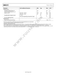 ADXL312ACPZ-RL Datasheet Page 4