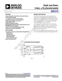 ADXL316WBCSZ-RL7 Datasheet Cover