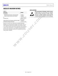 ADXL316WBCSZ-RL7 Datasheet Page 4