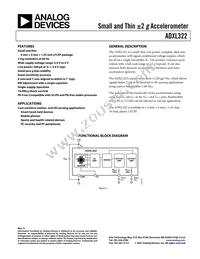 ADXL322JCP-REEL7 Datasheet Cover