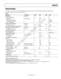 ADXL323KCPZ-RL Datasheet Page 3