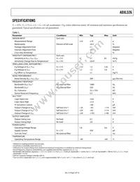 ADXL326BCPZ-RL Datasheet Page 3