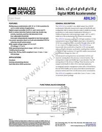 ADXL343BCCZ Datasheet Cover