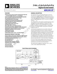 ADXL345TCCZ-EP-RL Datasheet Cover