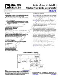 ADXL346ACCZ-RL Datasheet Cover