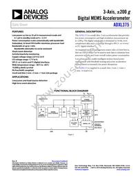 ADXL375BCCZ-RL Datasheet Cover