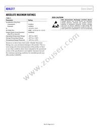 ADXL377BCPZ-RL Datasheet Page 4