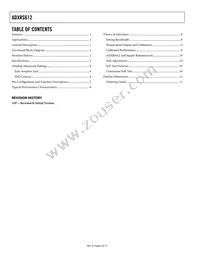 ADXRS612BBGZ-RL Datasheet Page 2