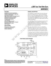 ADXRS620BBGZ-RL Datasheet Cover