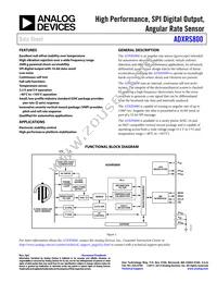 ADXRS800WBRGZ Datasheet Cover