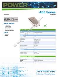 AEE01AA18-LS Datasheet Cover