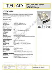 AEU65-360 Datasheet Cover