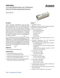 AFBR-59M5LZ Datasheet Cover