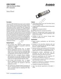 AFBR-703SDDZ Datasheet Cover