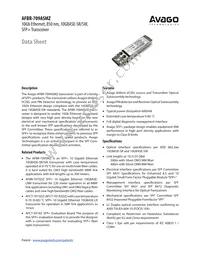 AFBR-709ASMZ Datasheet Cover