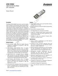 AFBR-709DMZ Datasheet Cover