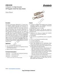 AFBR-83CDZ Datasheet Cover