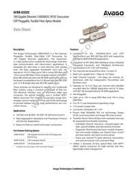 AFBR-83EDZ Datasheet Cover