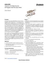 AFBR-83PDZ Datasheet Cover