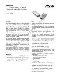 AFBR-8420Z Datasheet Cover