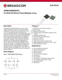 AFBR-S4N44C013 Datasheet Cover
