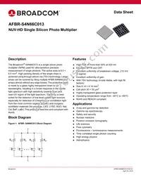 AFBR-S4N66C013 Datasheet Cover