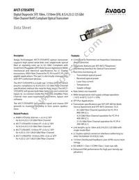 AFCT-57D5ATPZ Datasheet Cover