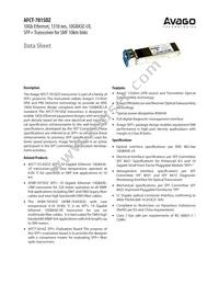 AFCT-701SDZ Datasheet Cover