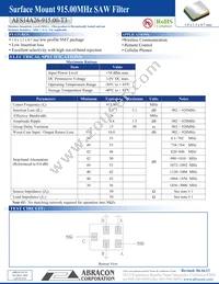 AFS14A26-915.00-T3 Datasheet Cover