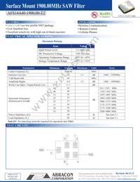 AFS14A40-1900.00-T2 Datasheet Cover