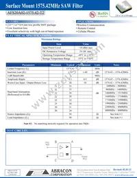 AFS20A02-1575.42-T2 Datasheet Cover