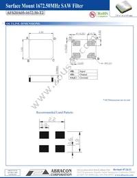 AFS20A05-1672.50-T2 Datasheet Page 2