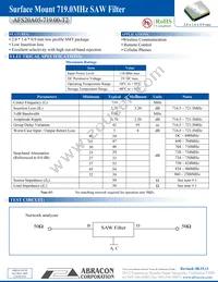 AFS20A05-719.00-T2 Datasheet Cover