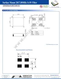 AFS20A15-2017.50-T3 Datasheet Page 2