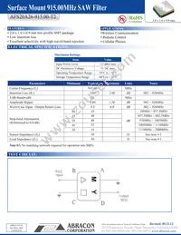 AFS20A26-915.00-T2 Datasheet Cover