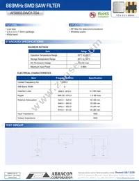 AFS869.0W01-TS4 (3K/REEL) Datasheet Cover