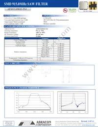 AFS915.0W03-TS3 Datasheet Cover